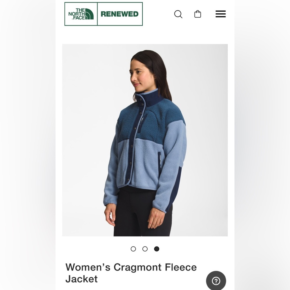 The North Face Women's Two-Tone Blue Teddy Jacket